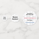 Bracket Eliminatie Toernooi Sport Watch Party Confetti (Voorkanten)