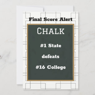 Bracket Tourney Chalkboard Final Score Alert Kaart