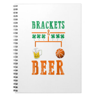 Brackets en beer March Basketball College Notitieboek