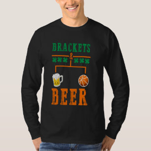 Brackets en beer March Basketball College T-shirt