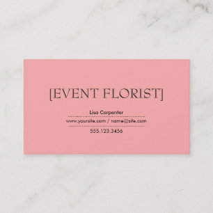Brackets Light Salmon roze Achtergrond Visitekaartje