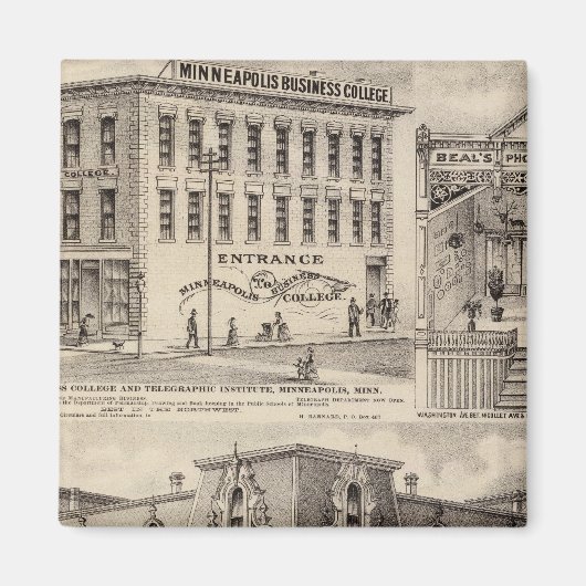 Bracketts Block, Minnesota Magneet (Voorkant)