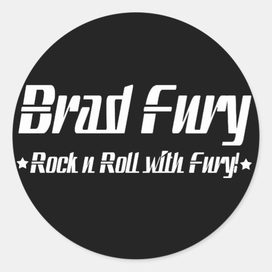 Brad Fury Stickers (Voorkant)