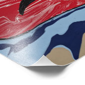 Brad Majors inspireerde Rocky Horror Lips Foto Afdruk (Hoek)