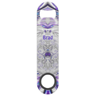 BRAD ~ Paars zilver White ~ Origineel Fractal ~ Speed Flessenopener
