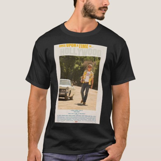 Brad Pitt en T-shirt classique Cliff Booth (Devant)