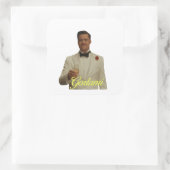 Brad Pitt Inglorious Basters Tarantino Gorlami Vierkante Sticker (Tas)