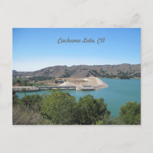 Bradbury Dam bij Cachuma Lake nabij Santa Ynez Briefkaart