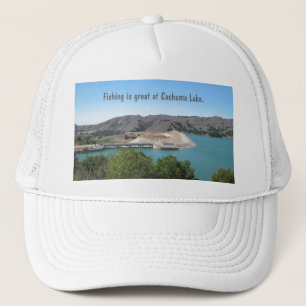 Bradbury Dam bij Cachuma Lake nabij Santa Ynez Trucker Pet