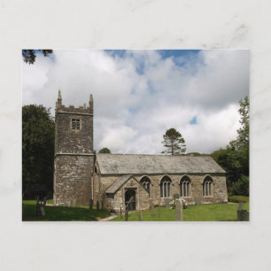 Braddock Church Cornwall, Engeland Briefkaart