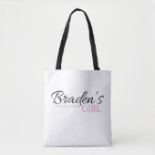 Bradens Girl Canvas tas (Voorkant)