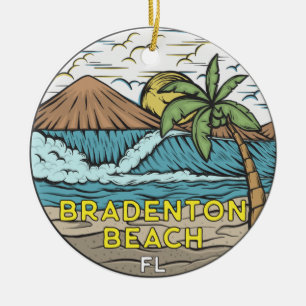 Bradenton Beach Florida Art Keramisch Ornament