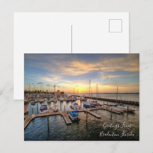 Bradenton, Florida Manatee River Post Card Briefkaart (Voorkant / Achterkant)