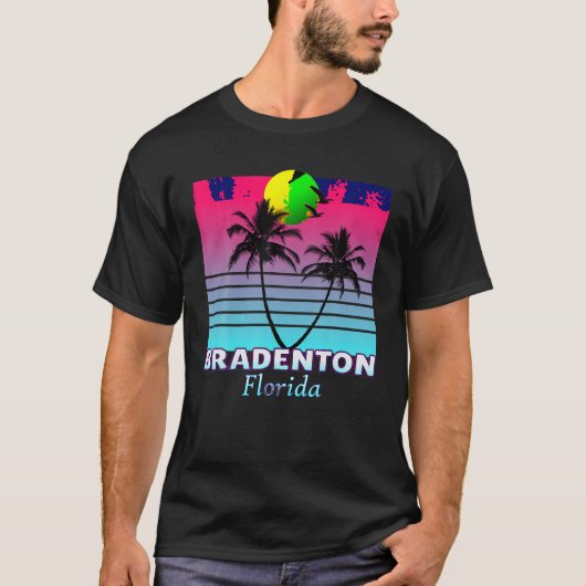Bradenton Florida Retro T-shirt T-shirt (Devant)