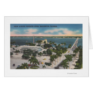 Bradenton, la Floride - vue à travers la rivière