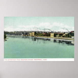 Bradford Bridge Uitzicht van de Waterfront Poster