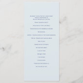 Bradford moderne bruiloft programma (Achterkant)