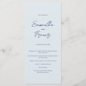 Bradford moderne bruiloft programma (Voorkant)