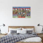 Bradley Beach, New Jersey - Large Letter Scenes Canvas Afdruk (Insitu (Slaapkamer))