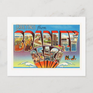 Bradley Beach New Jersey NJ Old Briefkaart- Briefkaart