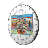 Bradley Beach New Jersey NJ  Old Briefkaart- Dartbord (Voorkant Rechts)