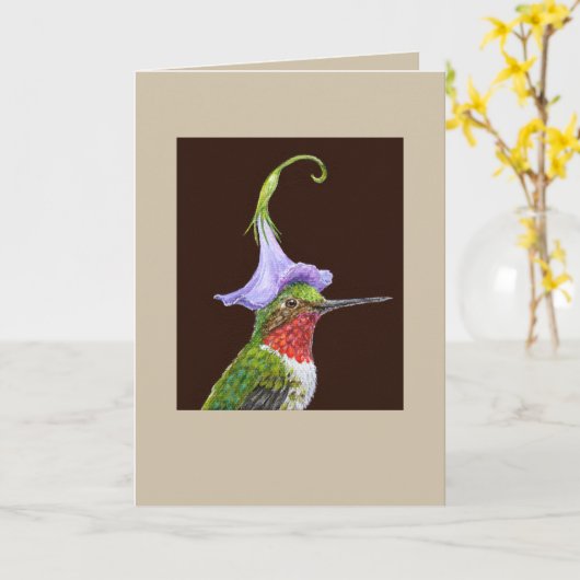 Bradley la carte des colibris (Fleur jaune)