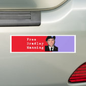 Bradley Manning Bumpersticker (Op auto)