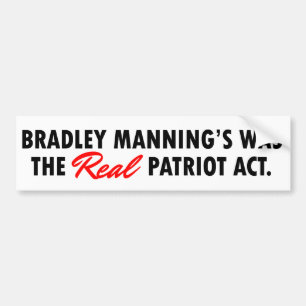 Bradley Manning Bumpersticker