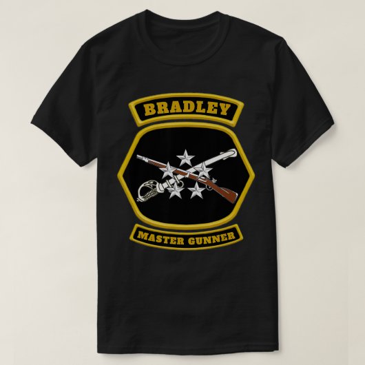 Bradley Master Gunner Emblem graphic  T-shirt (Design voorkant)