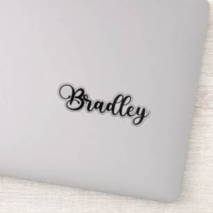 Bradley Naam - Handgeschreven kalligrafie Sticker