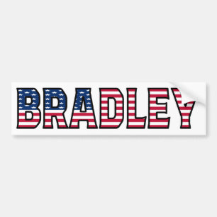Bradley Naam Voornaam USA Sticker Sticker Auto