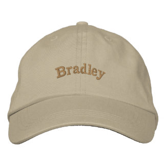 "Bradley" Zijn Naam In Borduurwerk, Geborduurde Pet