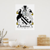 Bradshaw Family Crest Poster (Keuken)