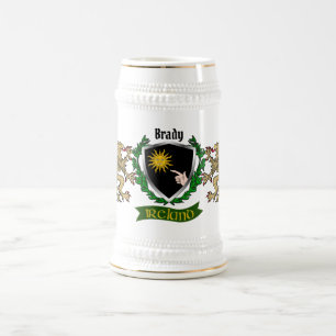 Brady Ierse Schild Gepersonaliseerde naam Bierpul