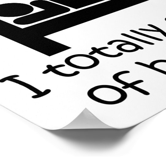 Brag Out of Bed Funny Poster (Coin)