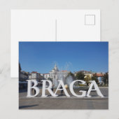 BRAGA,PORTUGAL BRIEFKAART (Voorkant / Achterkant)