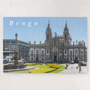 Braga. View of the city center. Legpuzzel