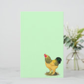 Brahma: Buff Rooster Briefpapier (Staand voorkant)