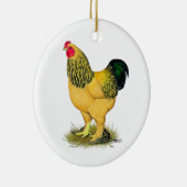Brahma:  Buff Rooster Keramisch Ornament (Rechts)