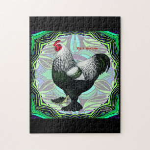 Brahma: Fancy donkere rooster Legpuzzel