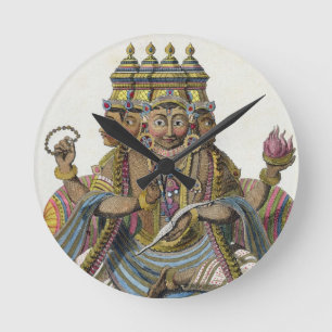 Brahma, hindoe god van de schepping, uit 'Voyage a Ronde Klok