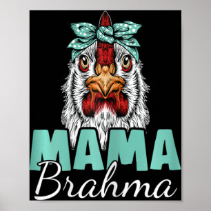 Brahma Kippenmoeder Vintage Zijdekip Moeder Poster