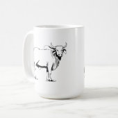 Brahman Cow Koffiemok (Voorkant links)