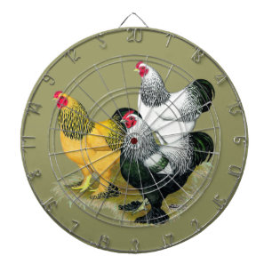Brahmas Drie Roosters Dartbord