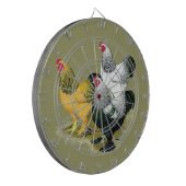 Brahmas Drie Roosters Dartbord (Voorkant Links)