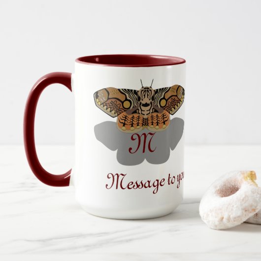 Brahmin Moth Monogram Mok (Met donut)
