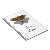 Brahmin Moth Monogram Notitieboek (Rechterzijde)