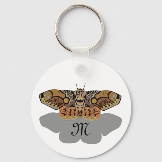 Brahmin Moth Monogram Sleutelhanger (Voorkant)