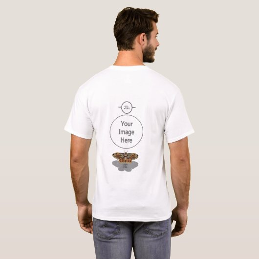 Brahmin Moth Monogram T-shirt (Achterkant volledig)