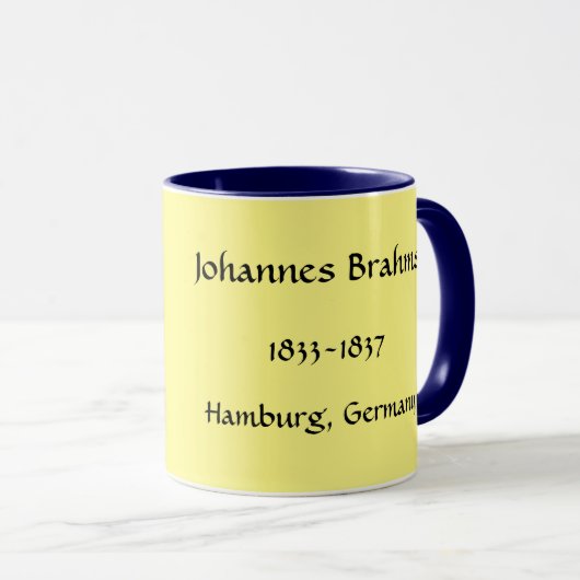Brahms Mok klassieke componist (Voorkant rechts)
